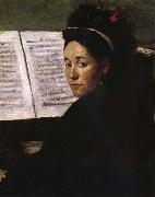 Edgar Degas The Lady play piano Spain oil painting artist
